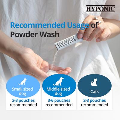 Show full view: Hyponic Hypoallergenic Gentle Cleansing Impurity Care Dog & Cat Powder Wash, 2-gram, 12 count slide 5 of 10
