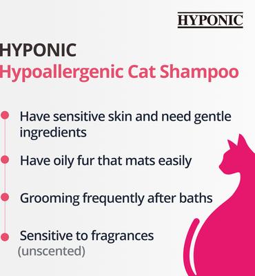 Show full view: Hyponic Hypoallergenic Cat Shampoo, 10.1-fl oz bottle slide 2 of 10