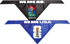 Littlearth FIFA World Cup 2026 Home & Away Dog Bandana, Large