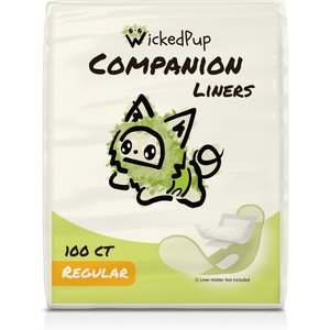 WickedPup Disposable Dog Diaper Liners, Regular, 100 count