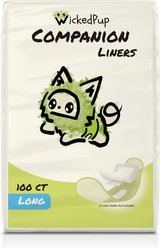 WickedPup Disposable Dog Diaper Liners, Long, 100 count