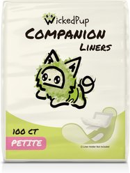 WickedPup Disposable Dog Diaper Liners, Petite, 100 count slide 1 of 9