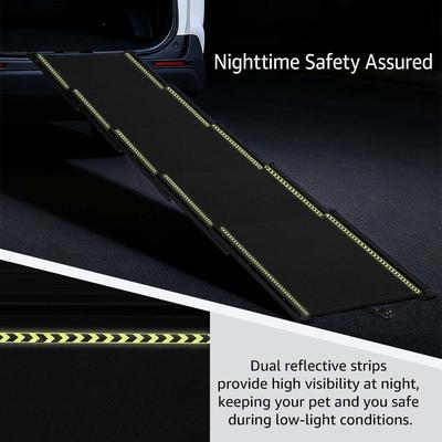 Show full view: Unipaws Extra Long Telescoping Dog Car Ramp, Black slide 5 of 7