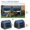 Show in main carousel: jansno Portable Soft-Sided Cat Carrier with Divider, Blue slide 8 of 8