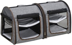 jansno Foldable Cat Carrier with Mesh Windows