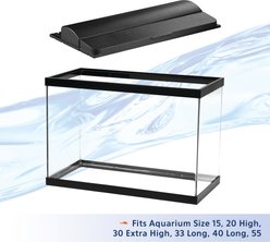 Aqueon LED Deluxe Full Aquarium Hood, Black, 24-in slide 2 of 8