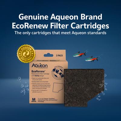 Show full view: Aqueon EcoRenew Aquarium Replacement Filter Cartridges, Medium, 3 count slide 3 of 9