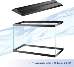 Aqueon LED Deluxe Full Aquarium Hood, Black, 30-in slide 2 of 8