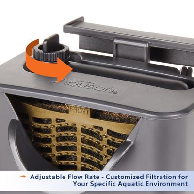 Show full view: Aqueon QuietFlow SmartClean Technology Internal Aquarium Filter, Black, 0 to 5-gal slide 4 of 10