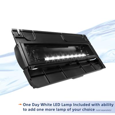 Show full view: Aqueon LED Deluxe Full Aquarium Hood, Black, 20-in slide 4 of 9