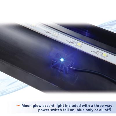 Show full view: Aqueon LED Deluxe Full Aquarium Hood, Black, 20-in slide 5 of 9