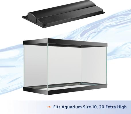 Show full view: Aqueon LED Deluxe Full Aquarium Hood, Black, 20-in slide 2 of 9