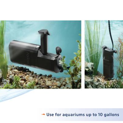 Show full view: Aqueon Submersible Internal Aquarium Filter, 10-gal slide 8 of 10