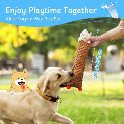 Show full view: Nocciola Summer Drinks Flat Dog Toys, 3 count slide 8 of 10