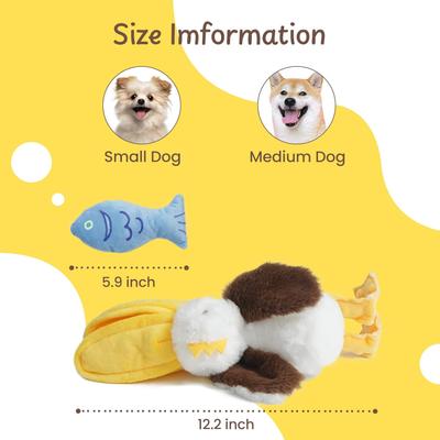 Show full view: Nocciola 2-in-1 Pouch Bird Plush Dog Toy slide 5 of 8