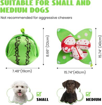 Show full view: Nocciola 4-in-1 Watermelon Enrichment Dog Toys, 3-count slide 5 of 7