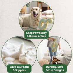 Nocciola Durabite Ring Snake Squeaky Dog Chew Toy slide 2 of 7