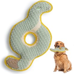 Nocciola Durabite Ring Snake Squeaky Dog Chew Toy