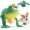 Show in main carousel: Nocciola 2-in-1 Frog Prince with Hiddent Tadpole Plush Dog Toy slide 1 of 8