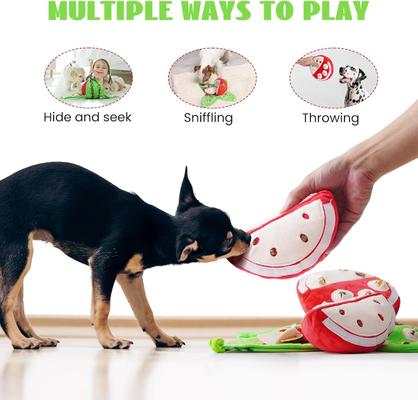 Show full view: Nocciola 4-in-1 Watermelon Enrichment Dog Toys, 3-count slide 4 of 7
