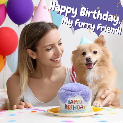 Show full view: Nocciola Blueberry Birthday Cake Squeaky Dog Toy slide 7 of 7