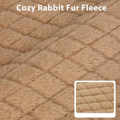 Show full view: JOEJOY Rabbit Fur Quilted Memory Foam Pad Dog & Cat Bed, Brown, 41 x 27 x 4-in slide 8 of 9