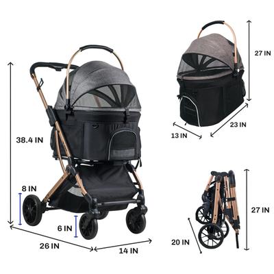 Show full view: Travel Cat The Whisker Wagon Deluxe Cat Stroller slide 9 of 10