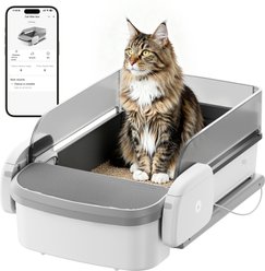 Casfuy Automatic Self-Cleaning Cat Litter Box with Deodorizing Tablet