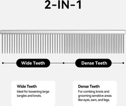 aumuca Stainless Steel Dog & Cat Grooming Comb slide 2 of 6