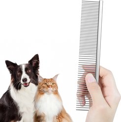 aumuca Stainless Steel Dog & Cat Grooming Comb