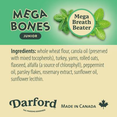 Show full view: Darford Mega-Bones! Junior Dental Dog Treat, 1 count slide 8 of 8