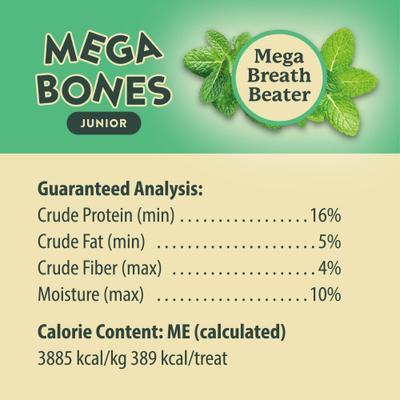 Show full view: Darford Mega-Bones! Junior Dental Dog Treat, 1 count slide 7 of 8