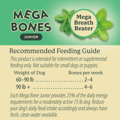 Show full view: Darford Mega-Bones! Junior Dental Dog Treat, 1 count slide 6 of 8