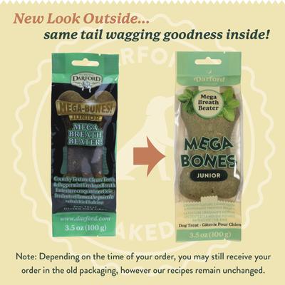 Show full view: Darford Mega-Bones! Junior Dental Dog Treat, 1 count slide 3 of 8