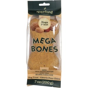 Darford Mega P'Nut Flavor Bone Dog Treat, 7-oz
