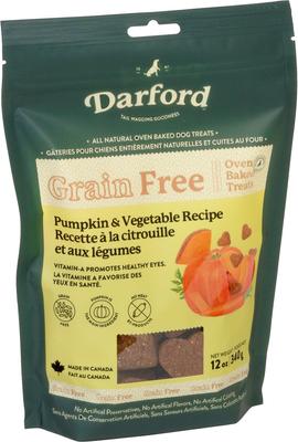 Show full view: Darford Grain-Free Baked Pumpkin Recipe with Mixed Vegetables Dog Treats, 12-oz bag slide 5 of 10