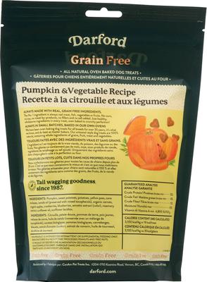 Show full view: Darford Grain-Free Baked Pumpkin Recipe with Mixed Vegetables Dog Treats, 12-oz bag slide 4 of 10