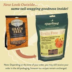Darford Grain-Free Baked Pumpkin Recipe with Mixed Vegetables Dog Treats, 12-oz bag slide 2 of 8