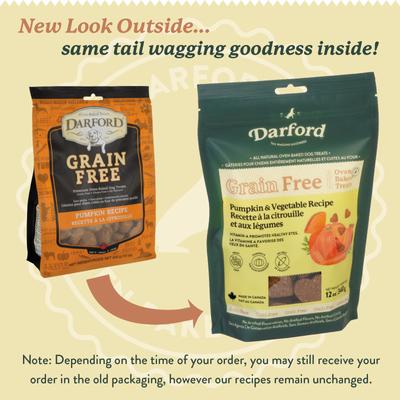 Show full view: Darford Grain-Free Baked Pumpkin Recipe with Mixed Vegetables Dog Treats, 12-oz bag slide 3 of 10