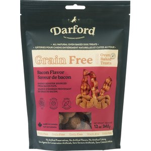 Darford Grain-Free Tasty Bacon Flavor Dog Treats, 12-oz bag