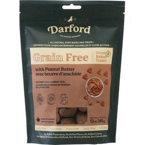 Darford Grain-Free Peanut Butter Recipe Dog Treats, 12-oz bag
