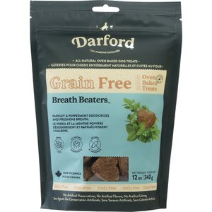 Darford Breath Beaters Grain-Free Dog Treats, 12-oz bag