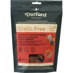 Darford Grain-Free Salmon Recipe Dog Treats, 12-oz bag