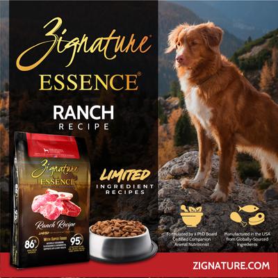 Show full view: Essence Limited Ingredient Recipe Ranch Recipe Dry Dog Food, 3.5-lb bag slide 3 of 9