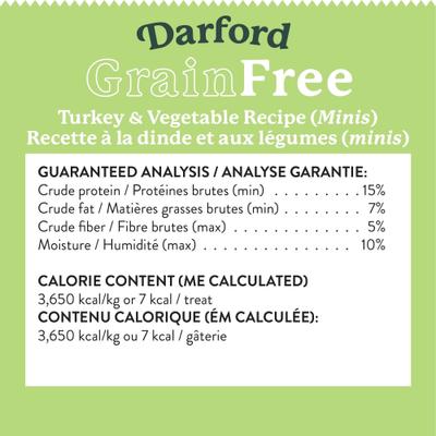 Show full view: Darford Grain-Free Turkey Recipe Dog Treats, 12-oz bag slide 6 of 10