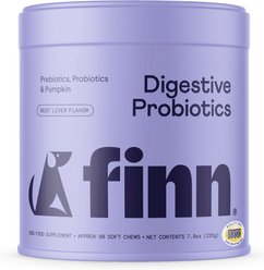 Finn Digestive Prebiotic & Probiotic Supplement for Dogs, 90 count