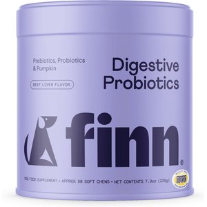 Finn Digestive Prebiotic & Probiotic Supplement for Dogs, 90 count