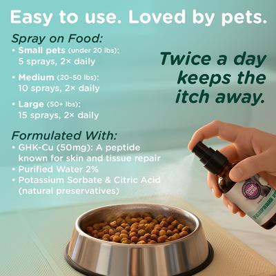 Show full view: PawTides Pampered Pet Skin & Coat Supplement Spray for Dogs & Cats, 2-fl oz bottle slide 4 of 4