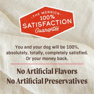 Show full view: Merrick Kitchen Comforts Beef & Brown Rice Wet Dog Food, 12.7-oz can, case of 12 slide 9 of 13