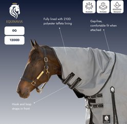 Equinavia Arktis Neck Cover No Fill Horse Turnout, Deep Green, Large slide 2 of 5